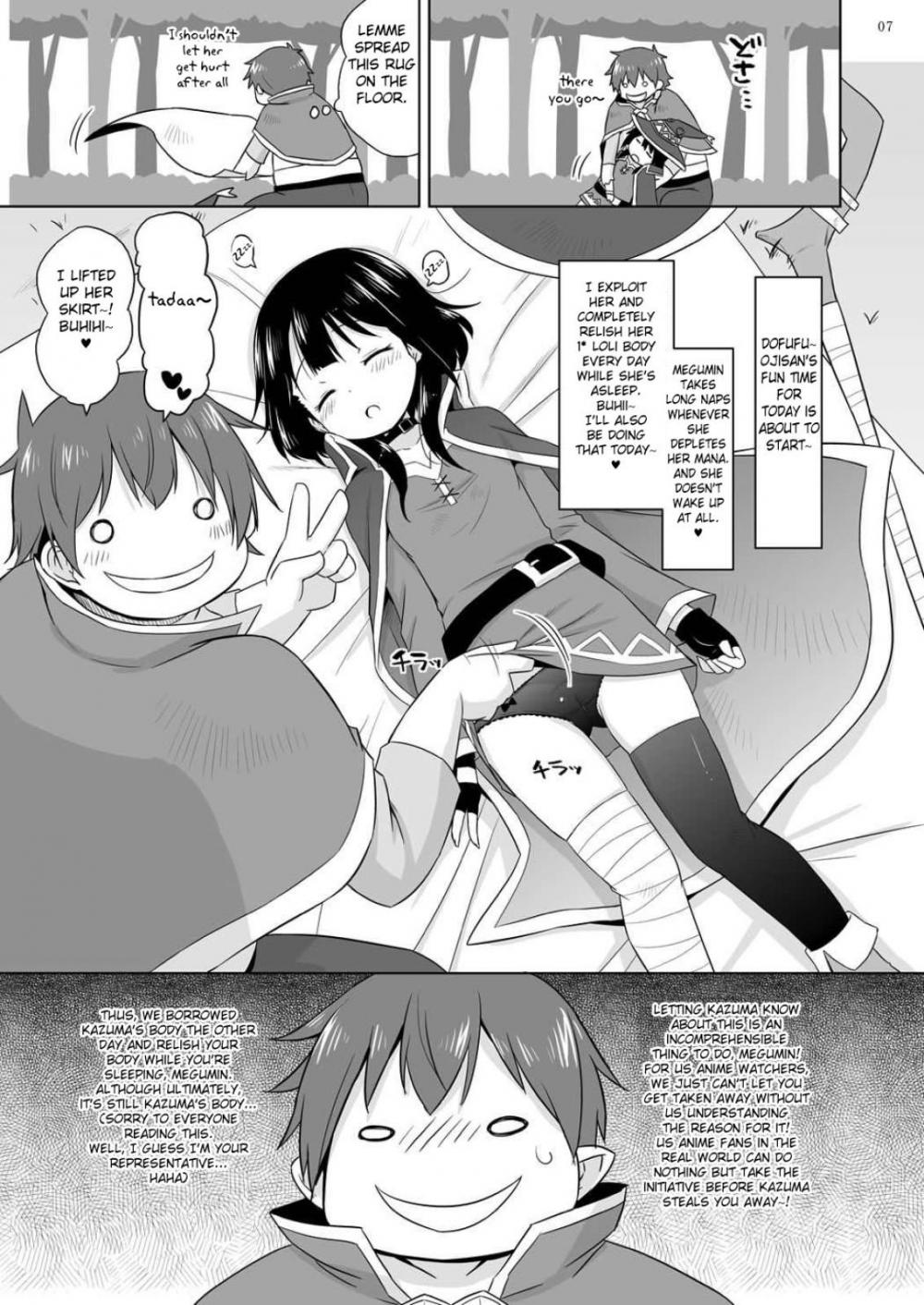 Hentai Manga Comic-To Sleeping Megumin I'm Going To Dufufufufu WW-Read-5
